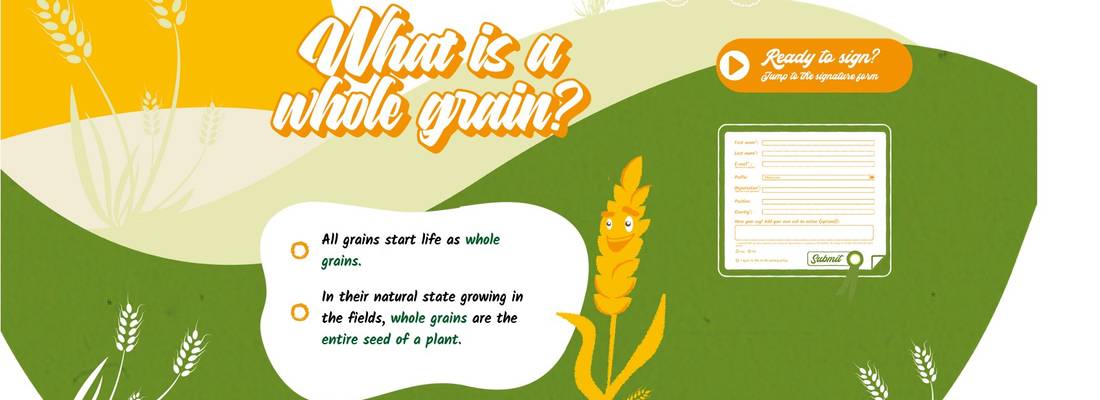 Raise your voice & sign our Whole Grain Pledge